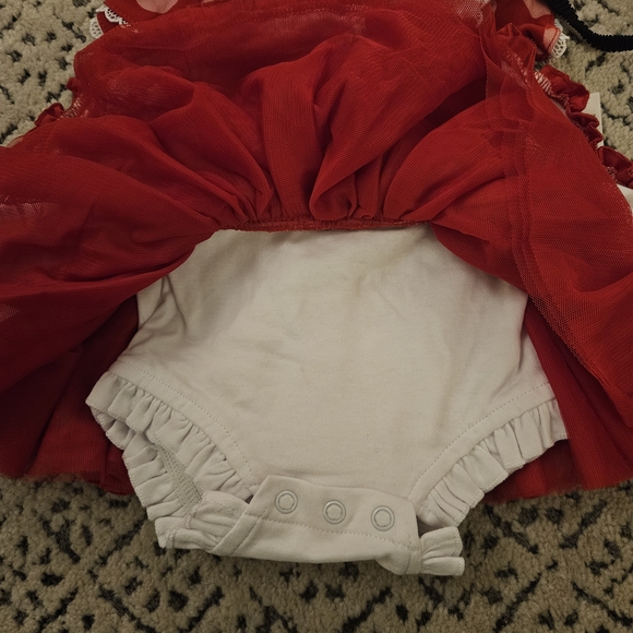 Disney Baby Minnie Mouse Dress Costume with Ears Headband - Picture 5 of 5